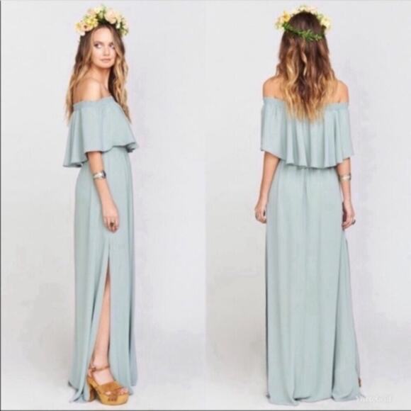 NWT Show Me Your Mumu Hacienda sage maxi dress XS - Picture 3 of 6